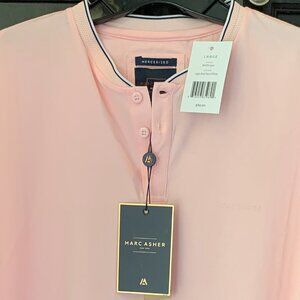 Marc Asher Collarless Shirt NWT LARGE